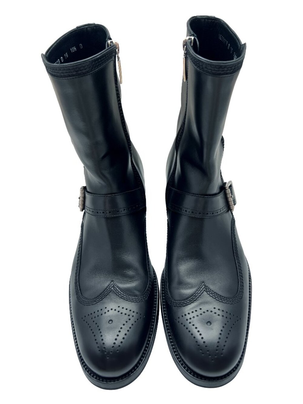$1650 Salvatore Ferragamo Mens RADUNO Ankle Boots Dress Shoes Wingtips US 10.5 D - Picture 6 of 16